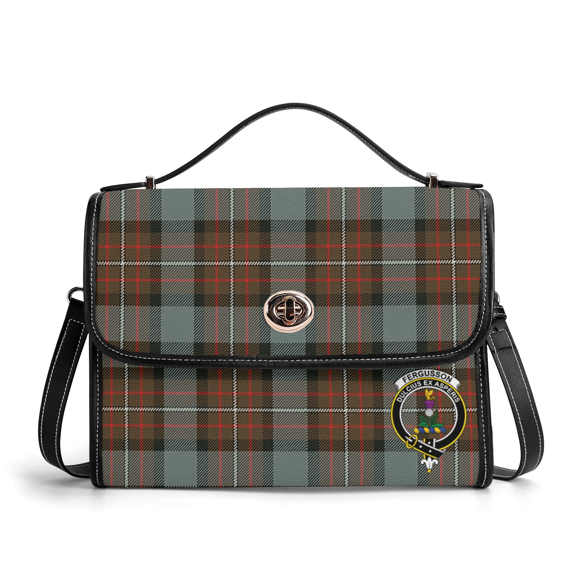 Fergusson Weathered Tartan Crest Satchel Bag