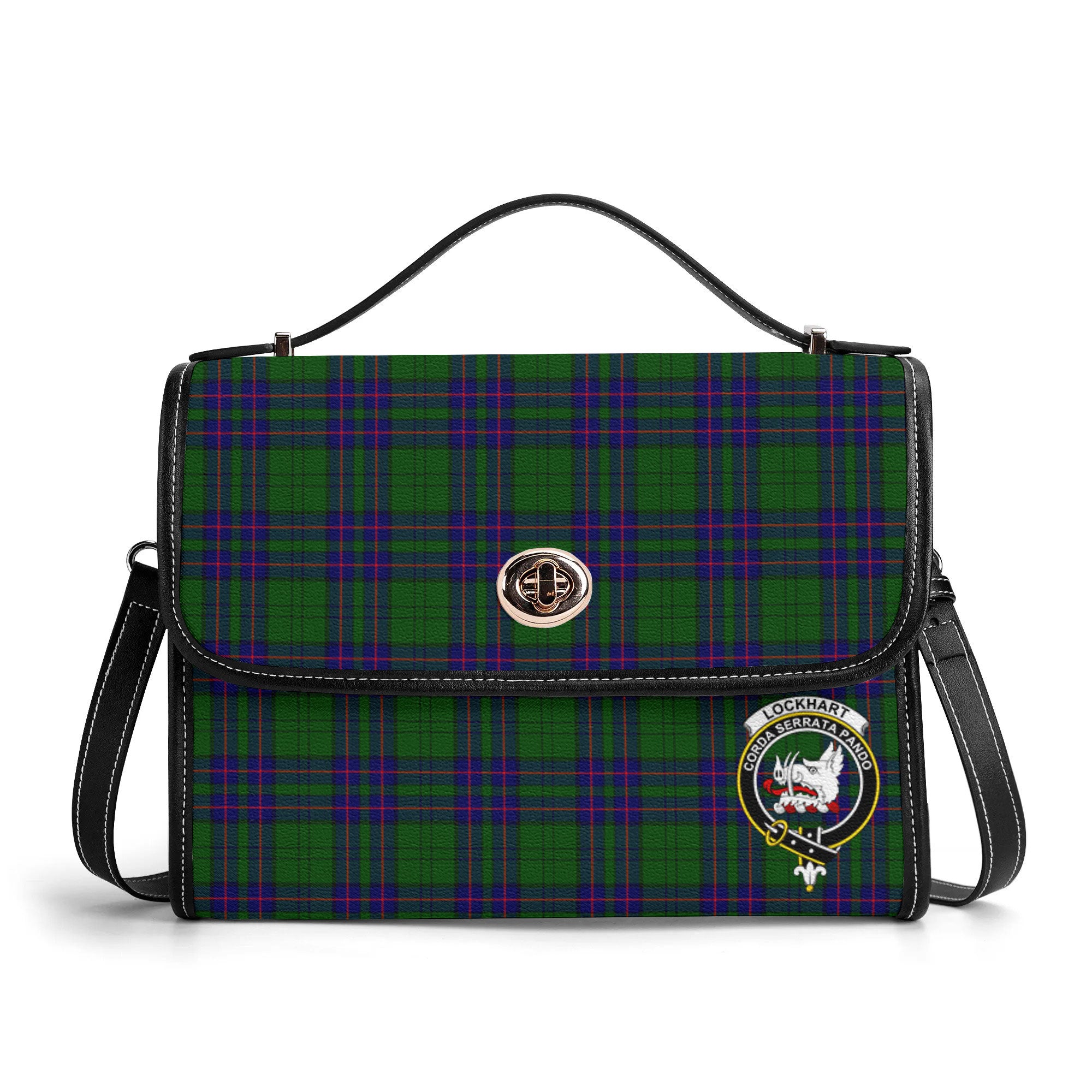 Lockhart Modern Tartan Crest Satchel Bag
