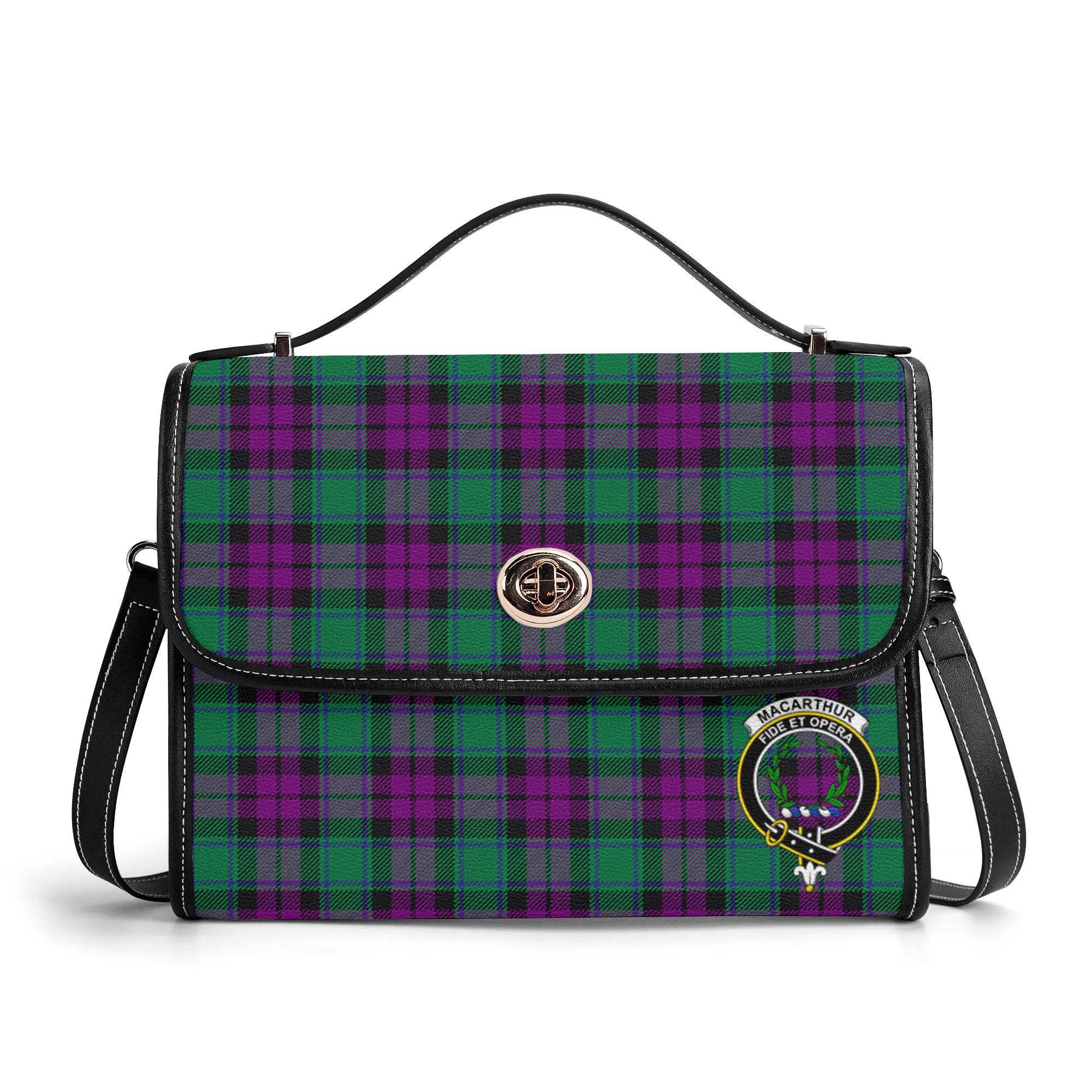MacArthur - Milton Tartan Crest Satchel Bag
