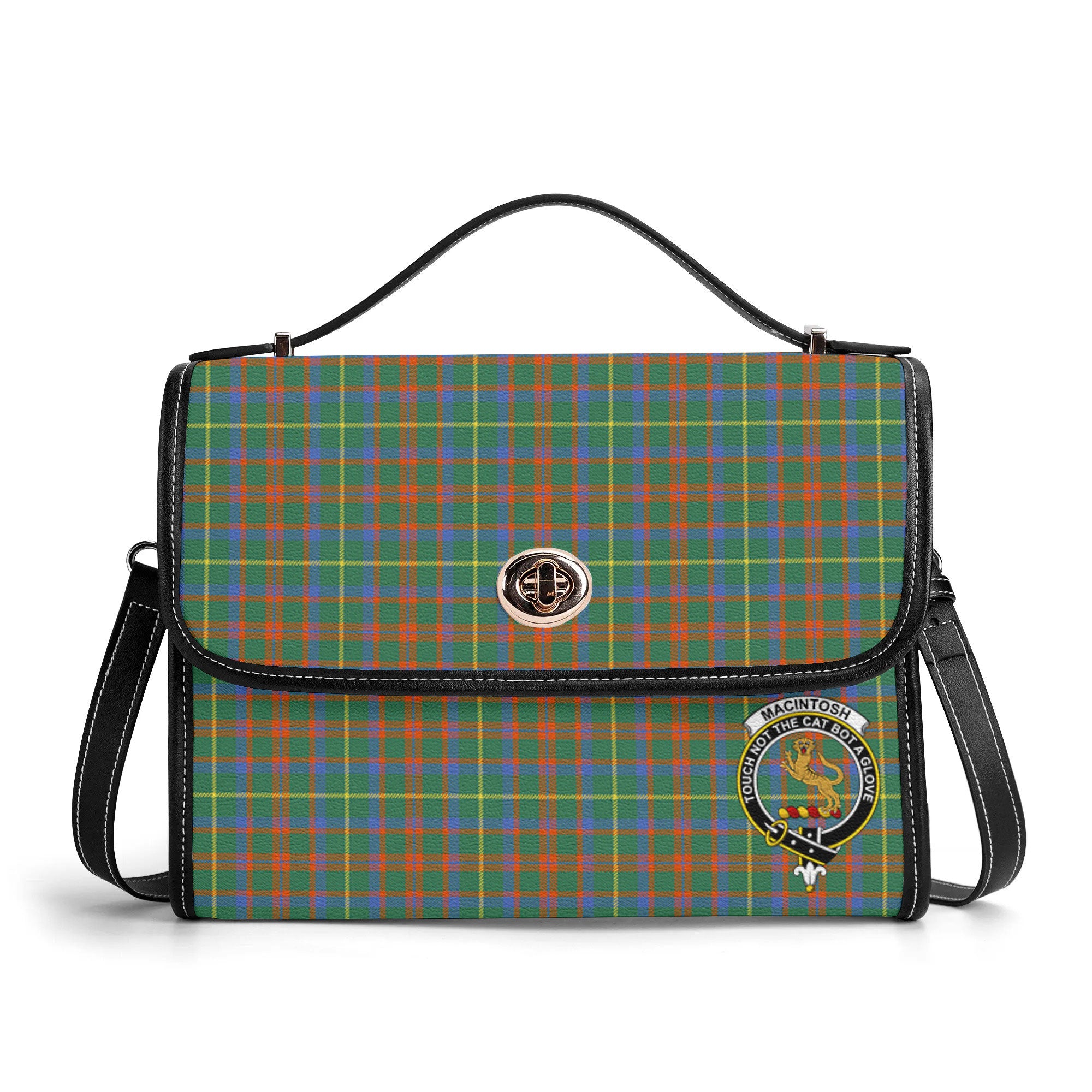 MacIntosh Hunting Ancient Tartan Crest Satchel Bag