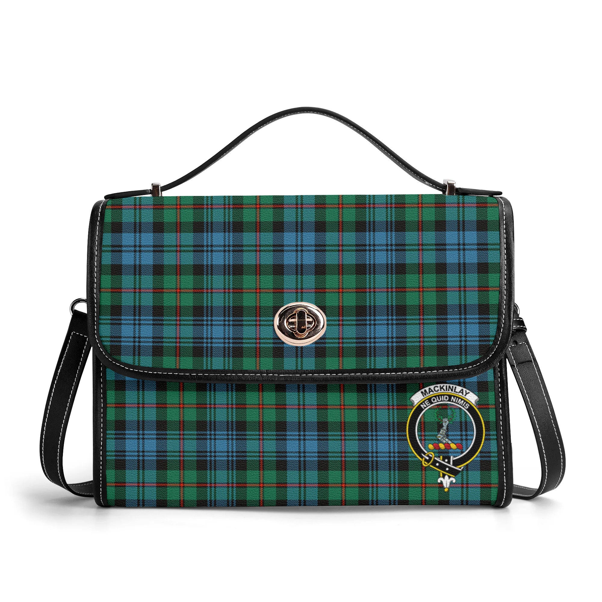 MacKinlay Ancient Tartan Crest Satchel Bag