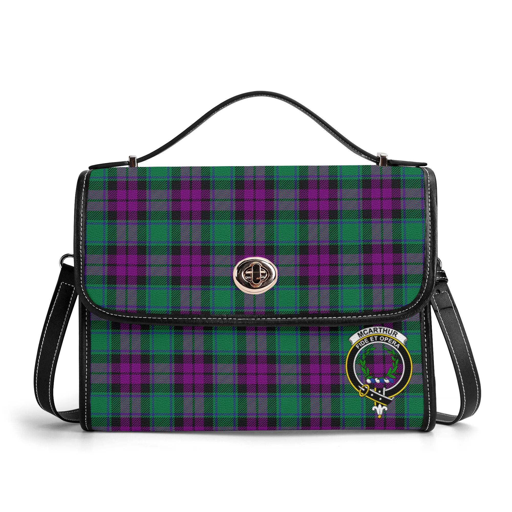 McArthur - Milton Tartan Crest Satchel Bag