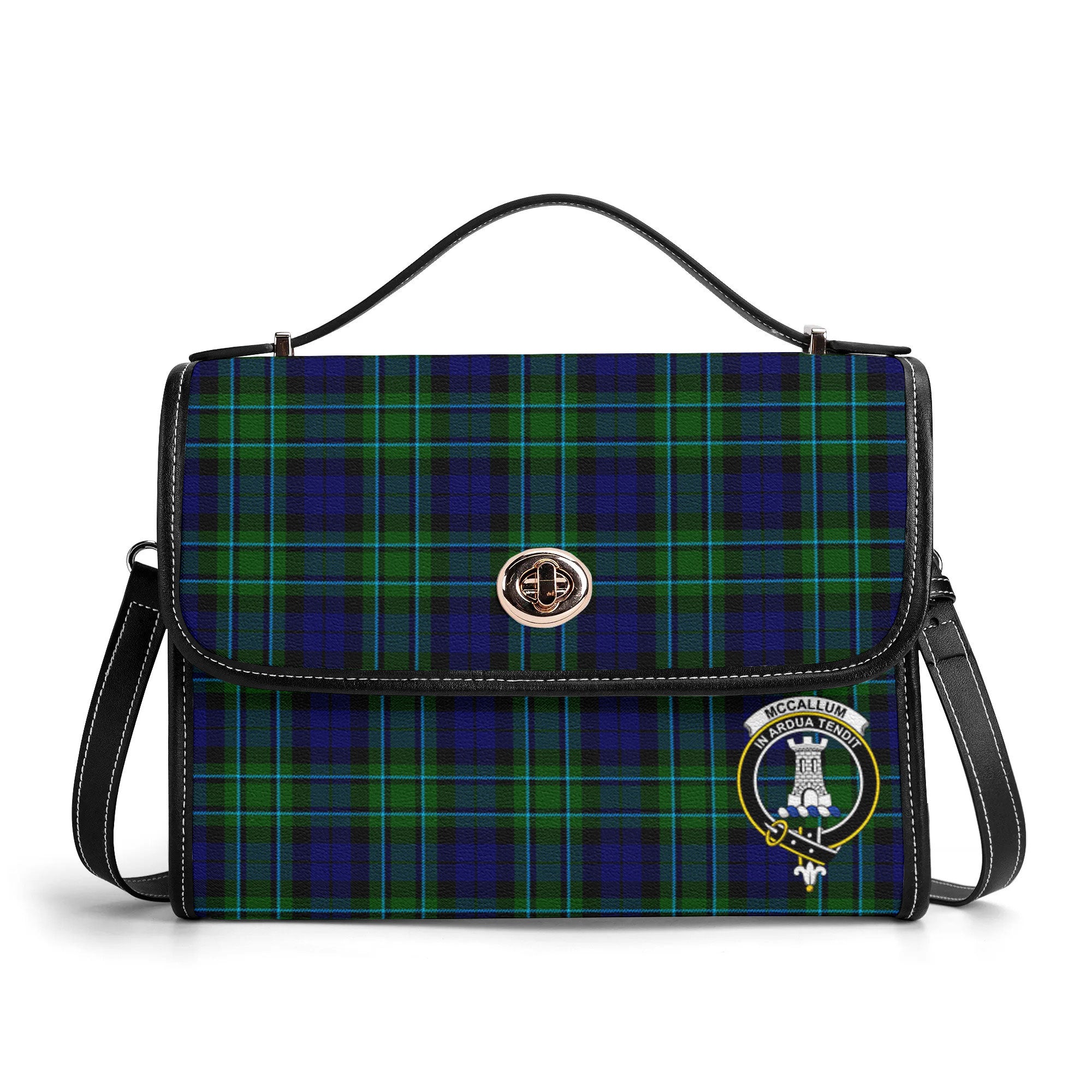 McCallum Modern Tartan Crest Satchel Bag