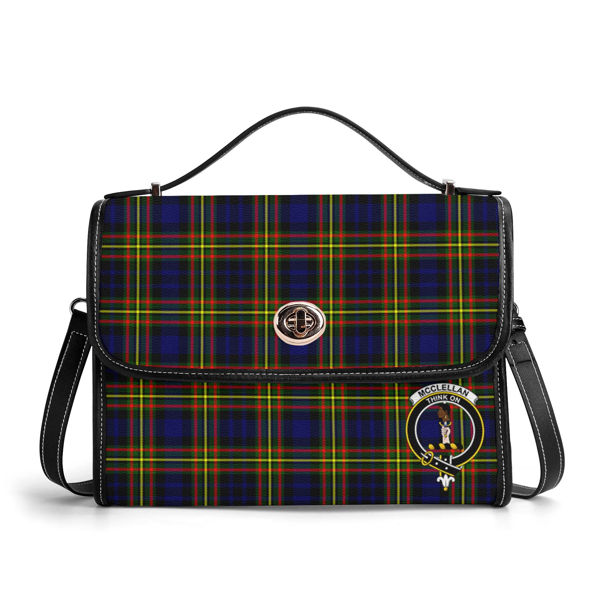 McClellan Modern Tartan Crest Satchel Bag