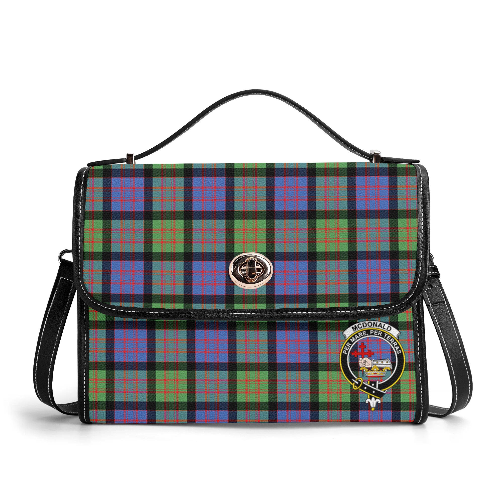 McDonald Ancient Tartan Crest Satchel Bag