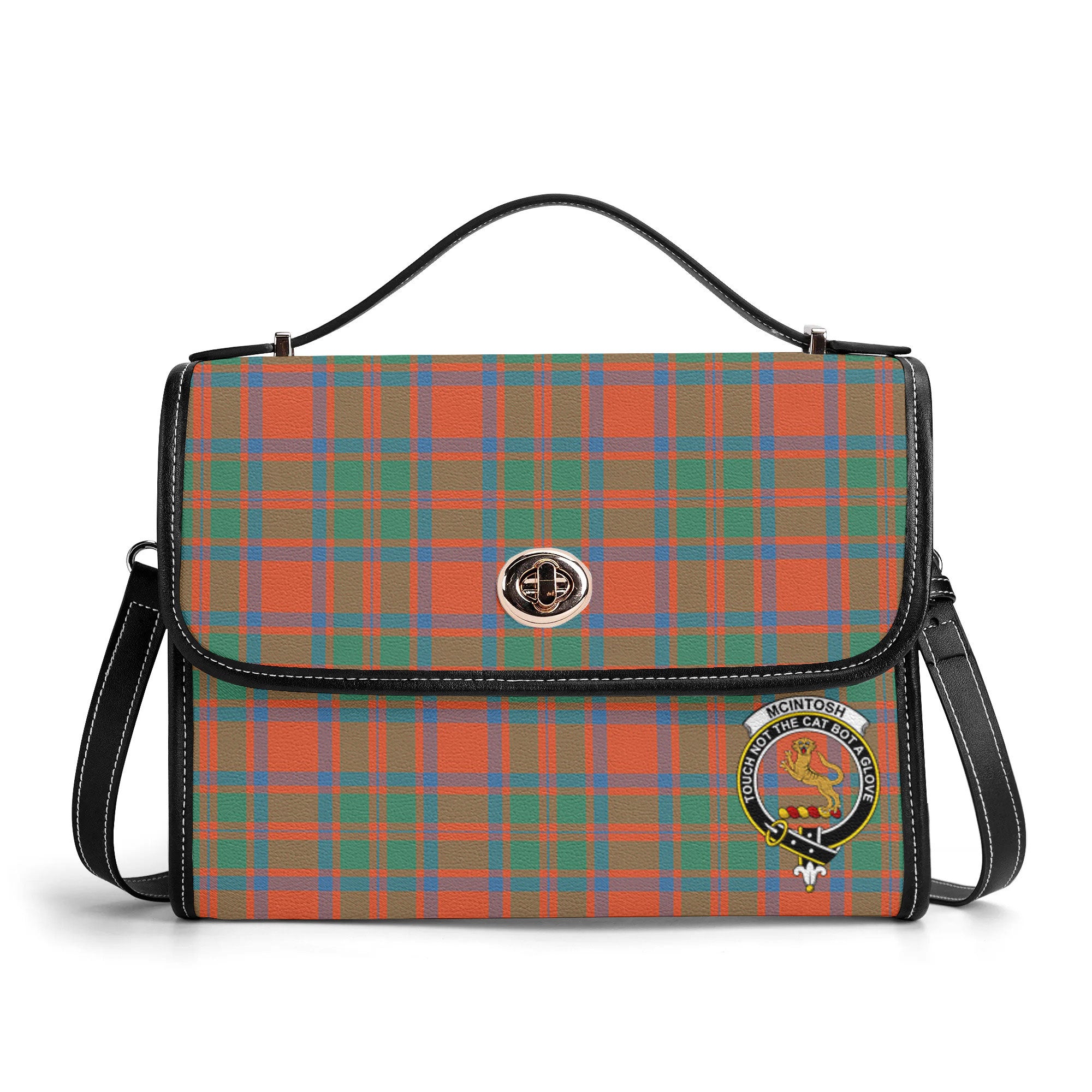 McIntosh Ancient Tartan Crest Satchel Bag