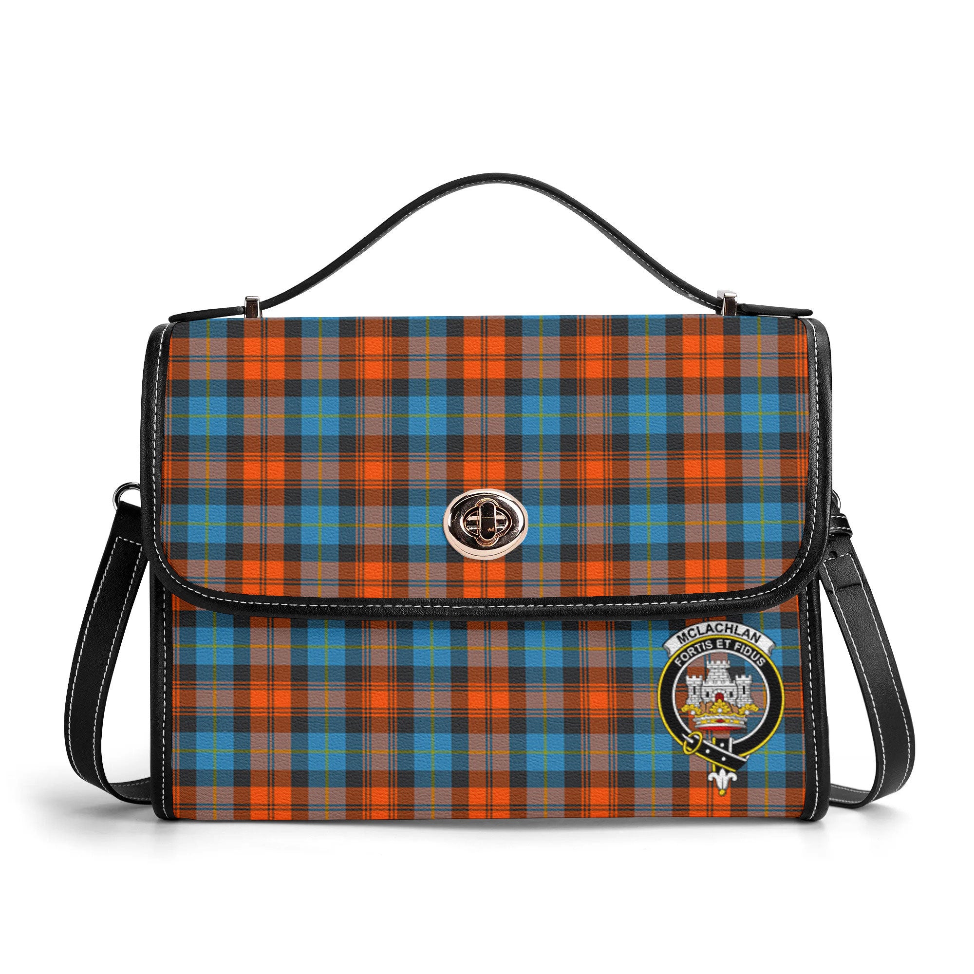 McLachlan Ancient Tartan Crest Satchel Bag