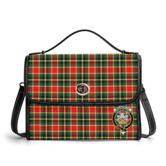 McLachlan Hunting Modern Tartan Crest Satchel Bag
