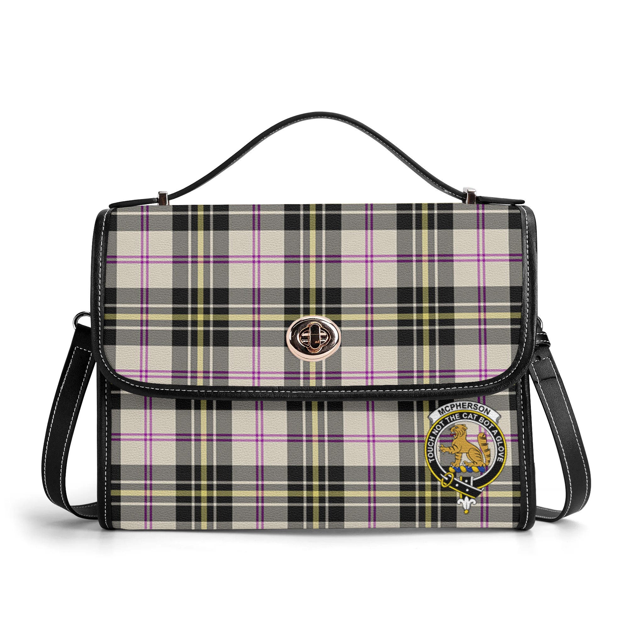 McPherson Dress Ancient Tartan Crest Satchel Bag