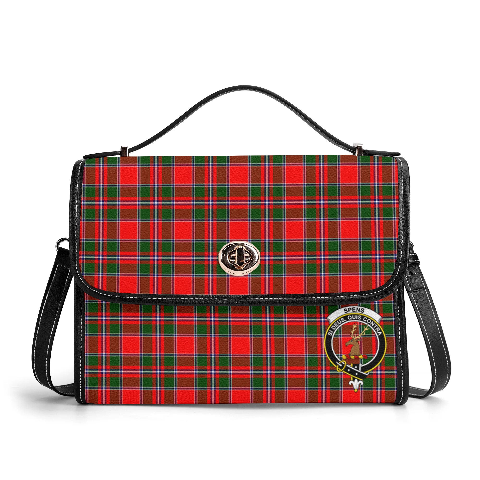 Spens (or Spence) Tartan Crest Satchel Bag