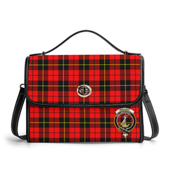 Wallace Hunting Red Tartan Crest Satchel Bag