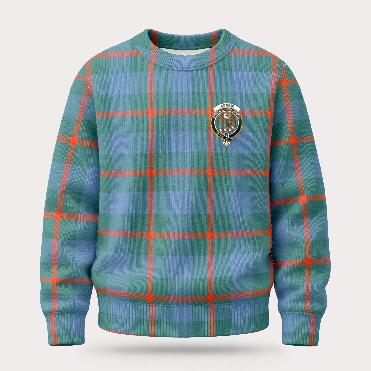 Agnew Ancient Tartan Crest Sweater