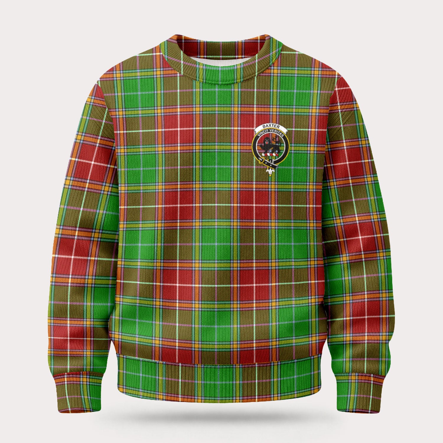 Baxter Modern Tartan Crest Sweater