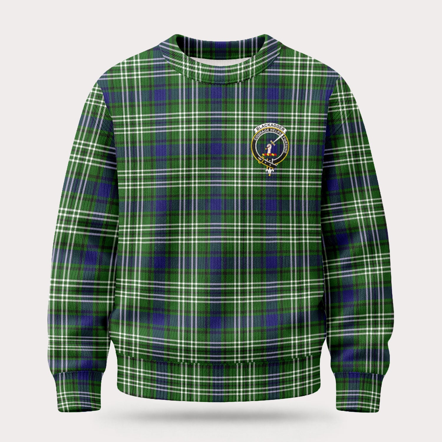 Blackadder Tartan Crest Sweater