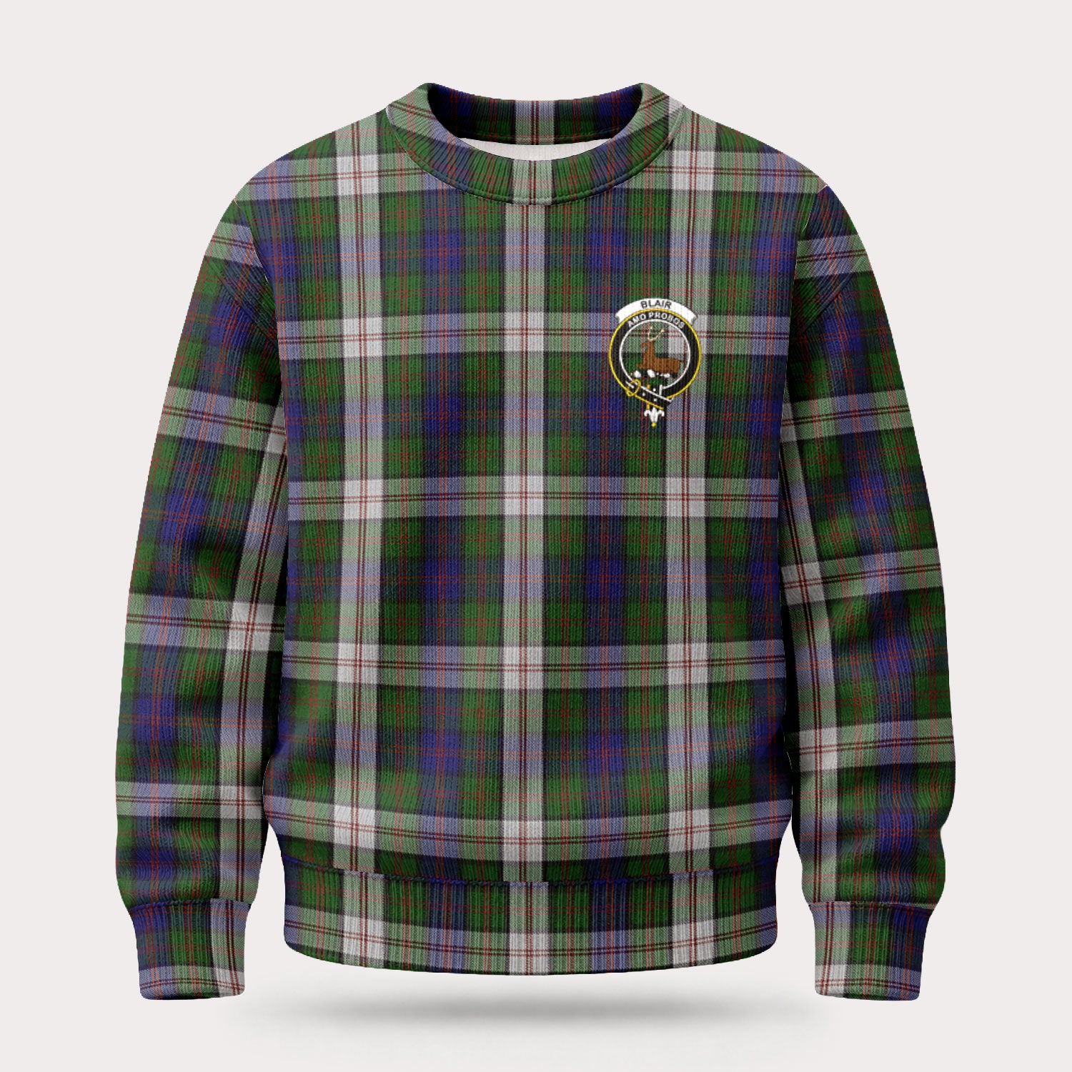 Blair Dress Tartan Crest Sweater