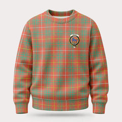 Bruce Ancient Tartan Crest Sweater