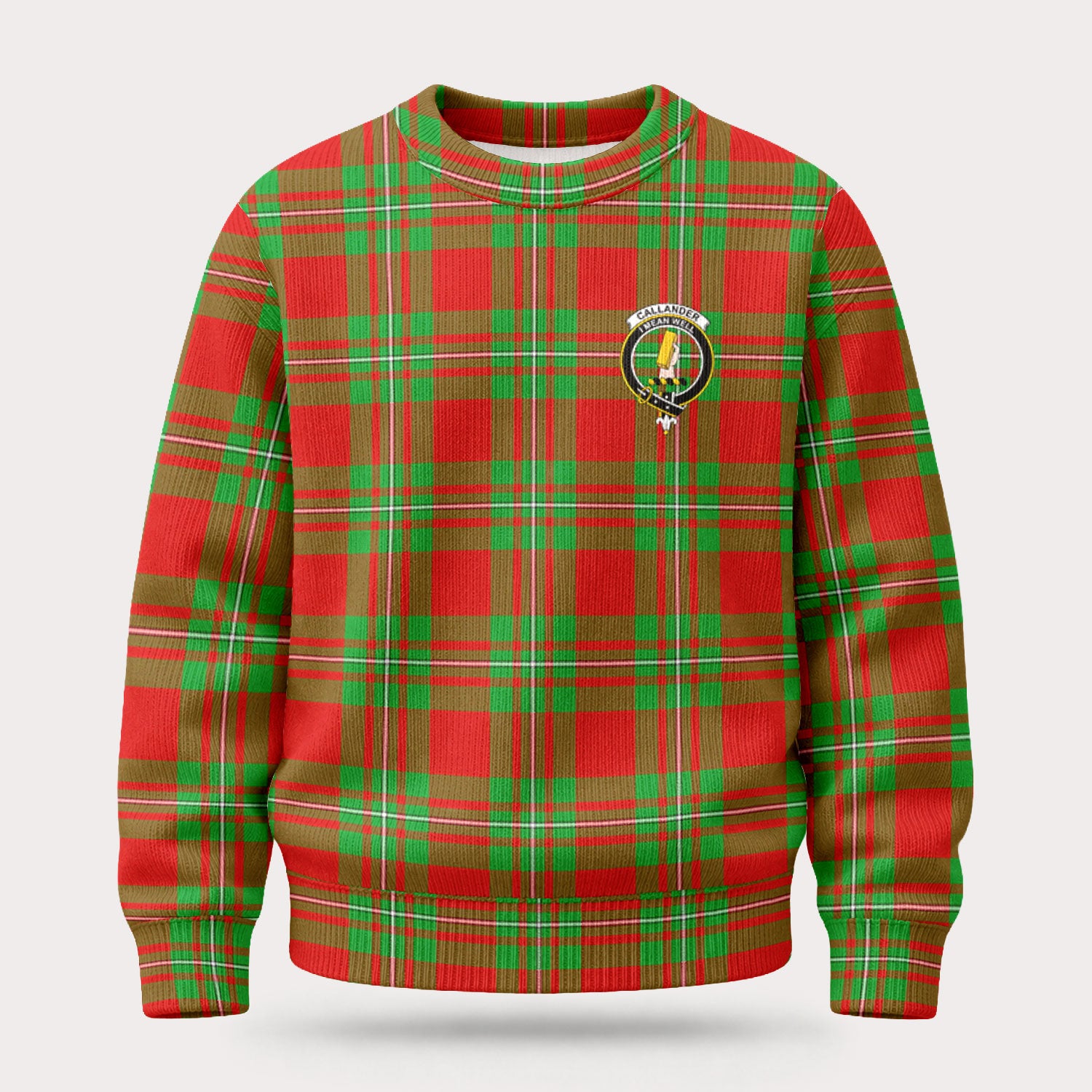 Callander Tartan Crest Sweater