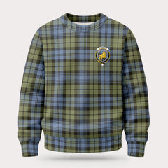 Campbell Faded Tartan Crest Sweater