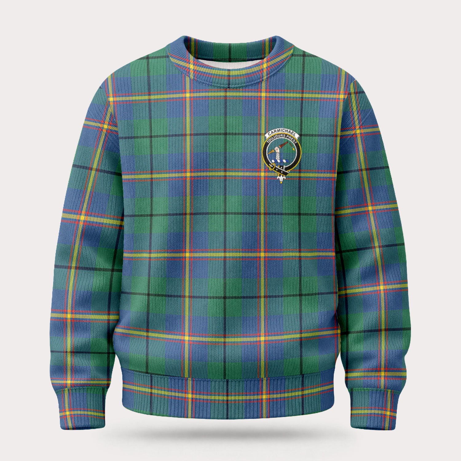 Carmichael Ancient Tartan Crest Sweater