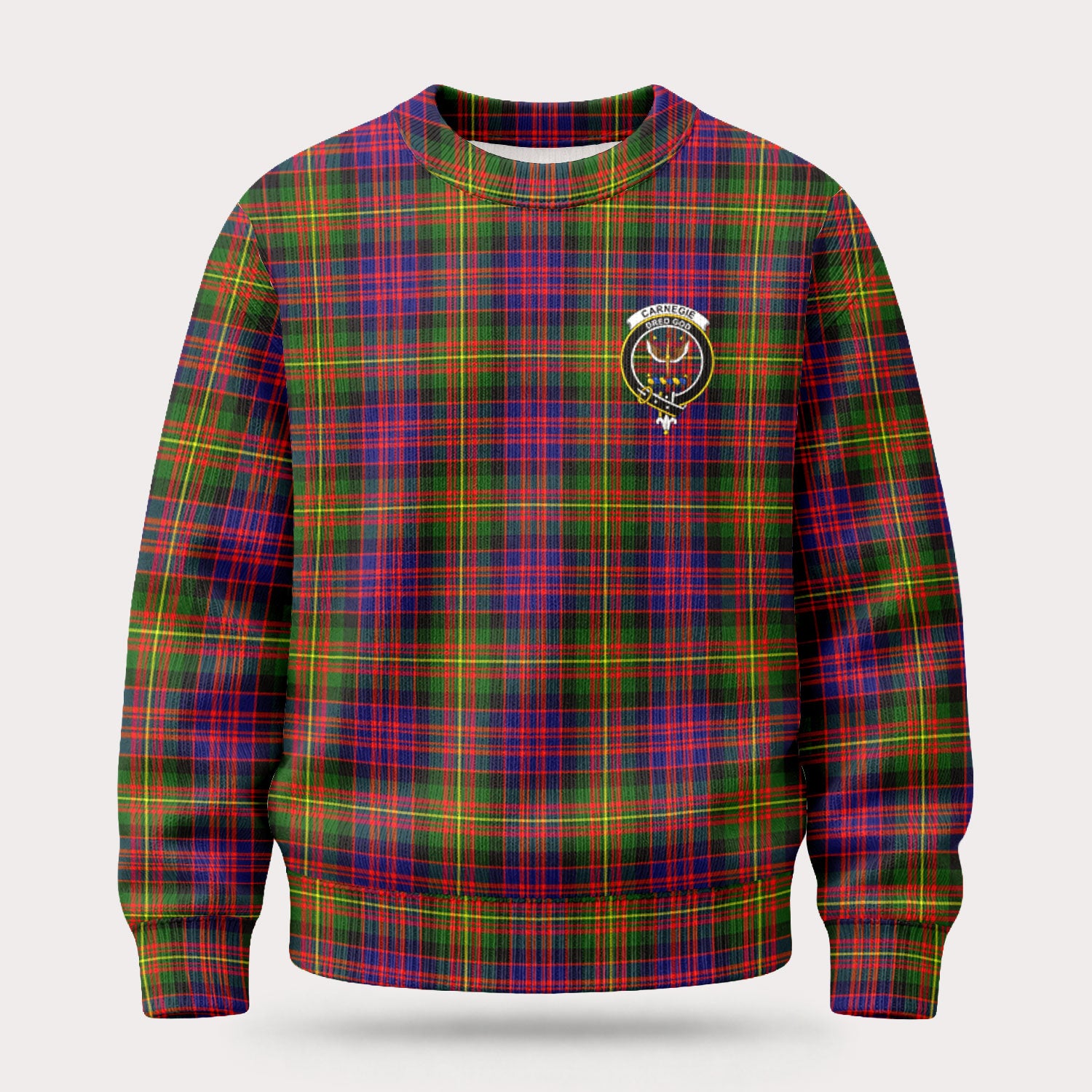 Carnegie Modern Tartan Crest Sweater