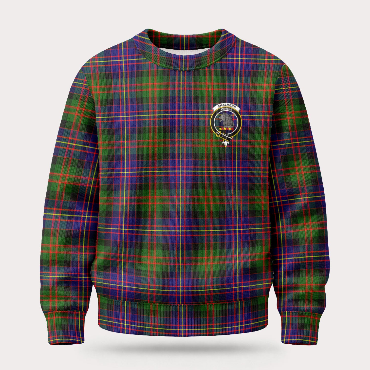 Chalmers Tartan Crest Sweater