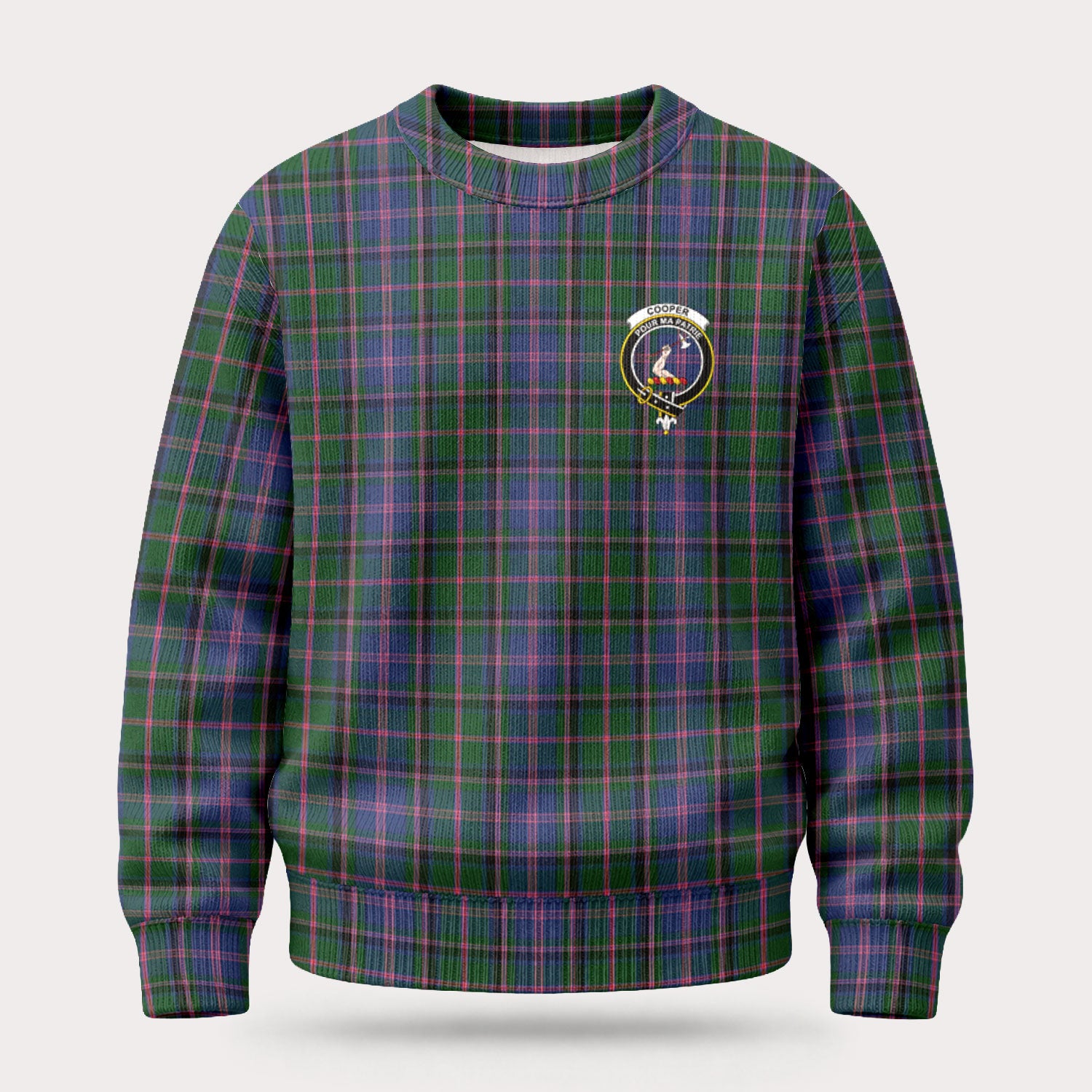 Cooper Tartan Crest Sweater
