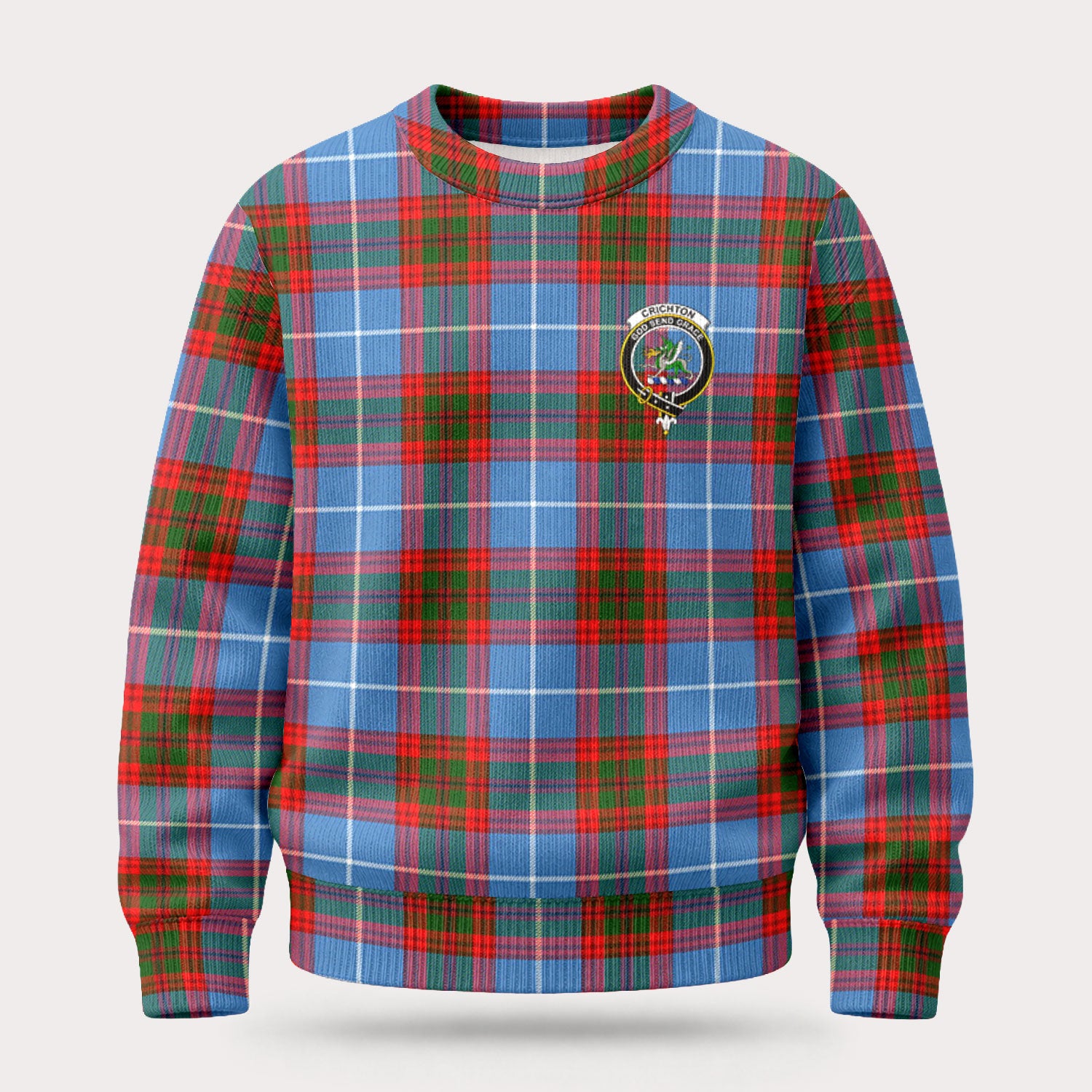 Crichton Tartan Crest Sweater