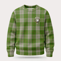 Cunningham Dress Green Dancers Tartan Crest Sweater