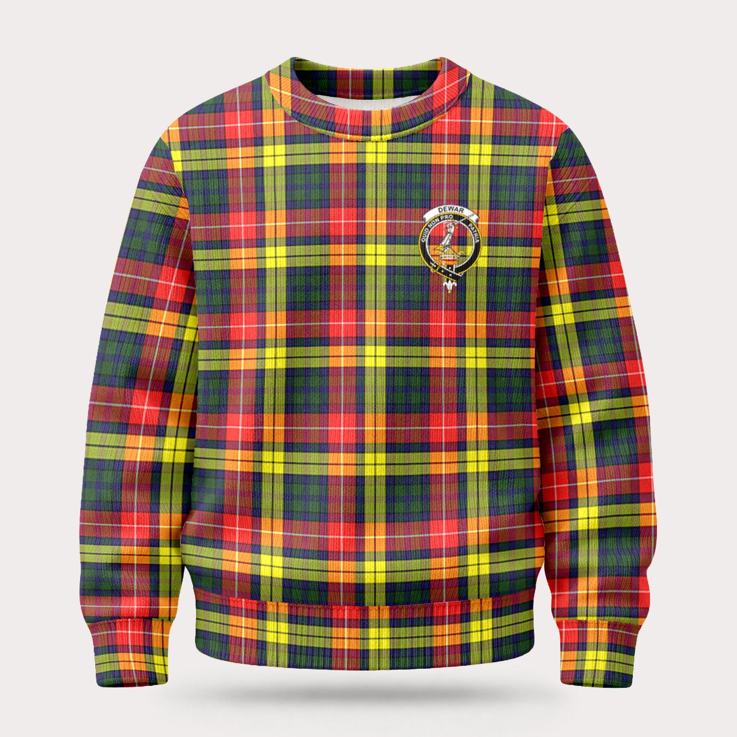 Dewar Tartan Crest Sweater