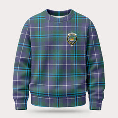 Douglas Modern Tartan Crest Sweater