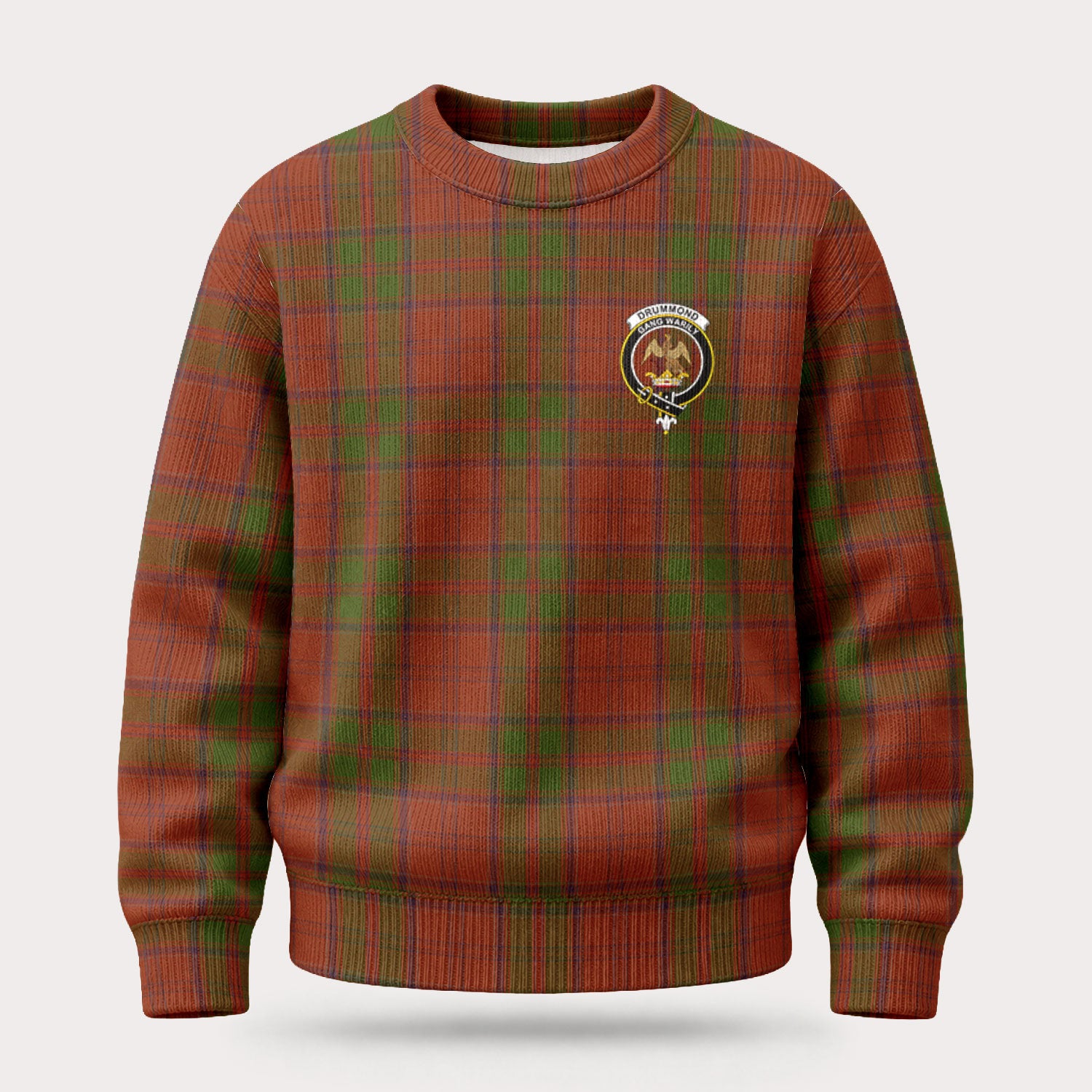 Drummond Clan Tartan Crest Sweater
