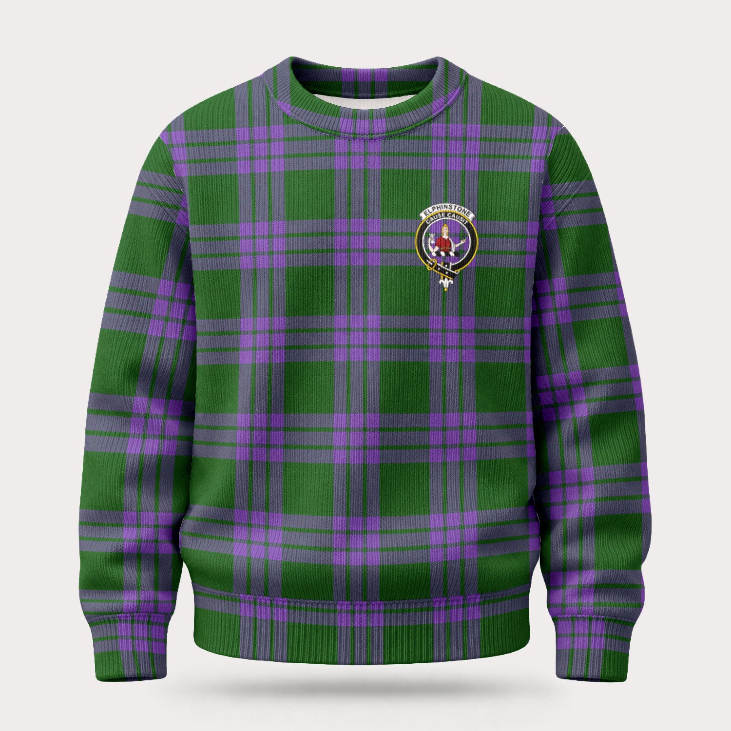 Elphinstone Tartan Crest Sweater