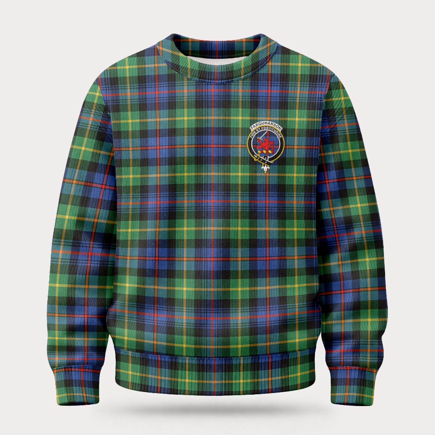 Farquharson Ancient Tartan Crest Sweater