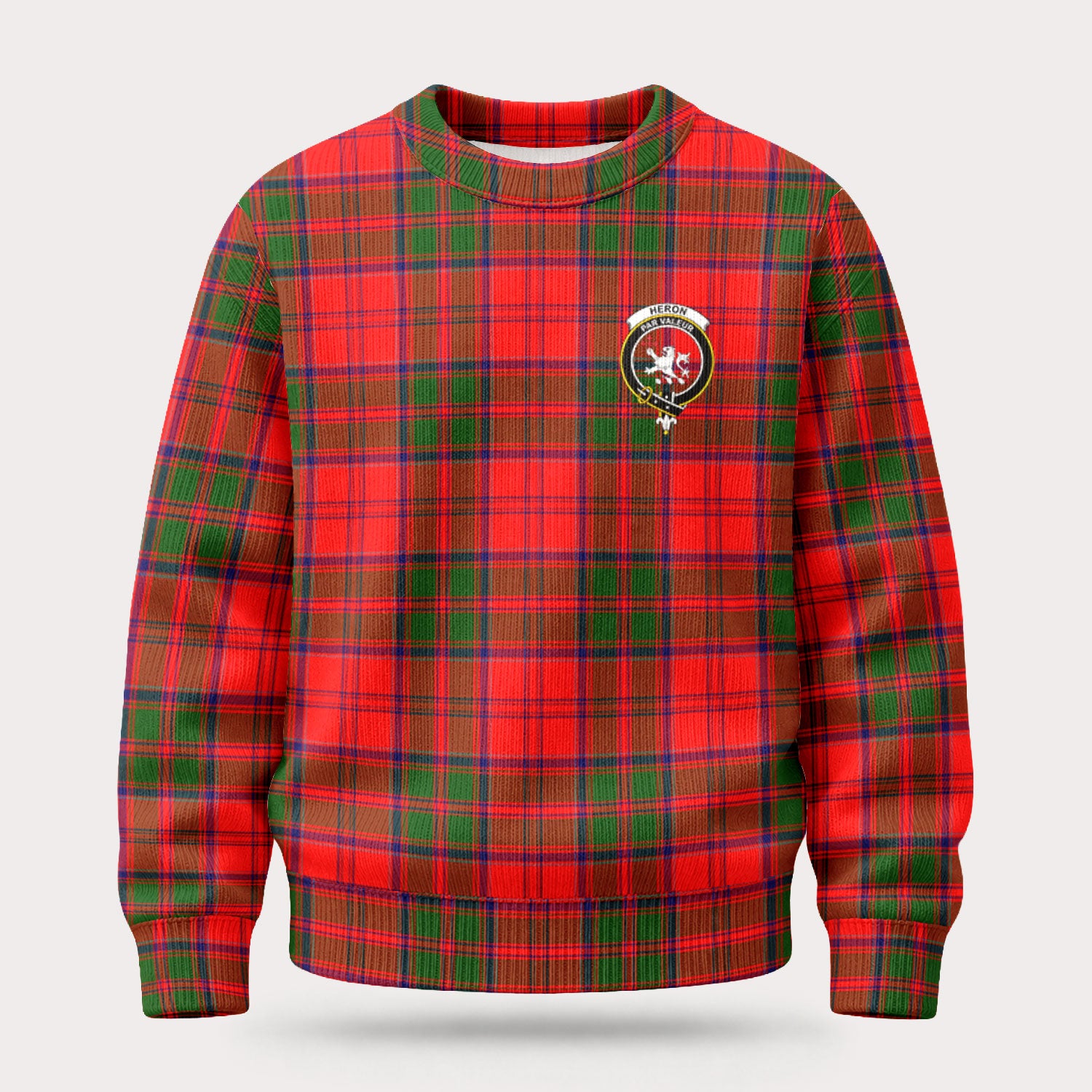 Heron Tartan Crest Sweater