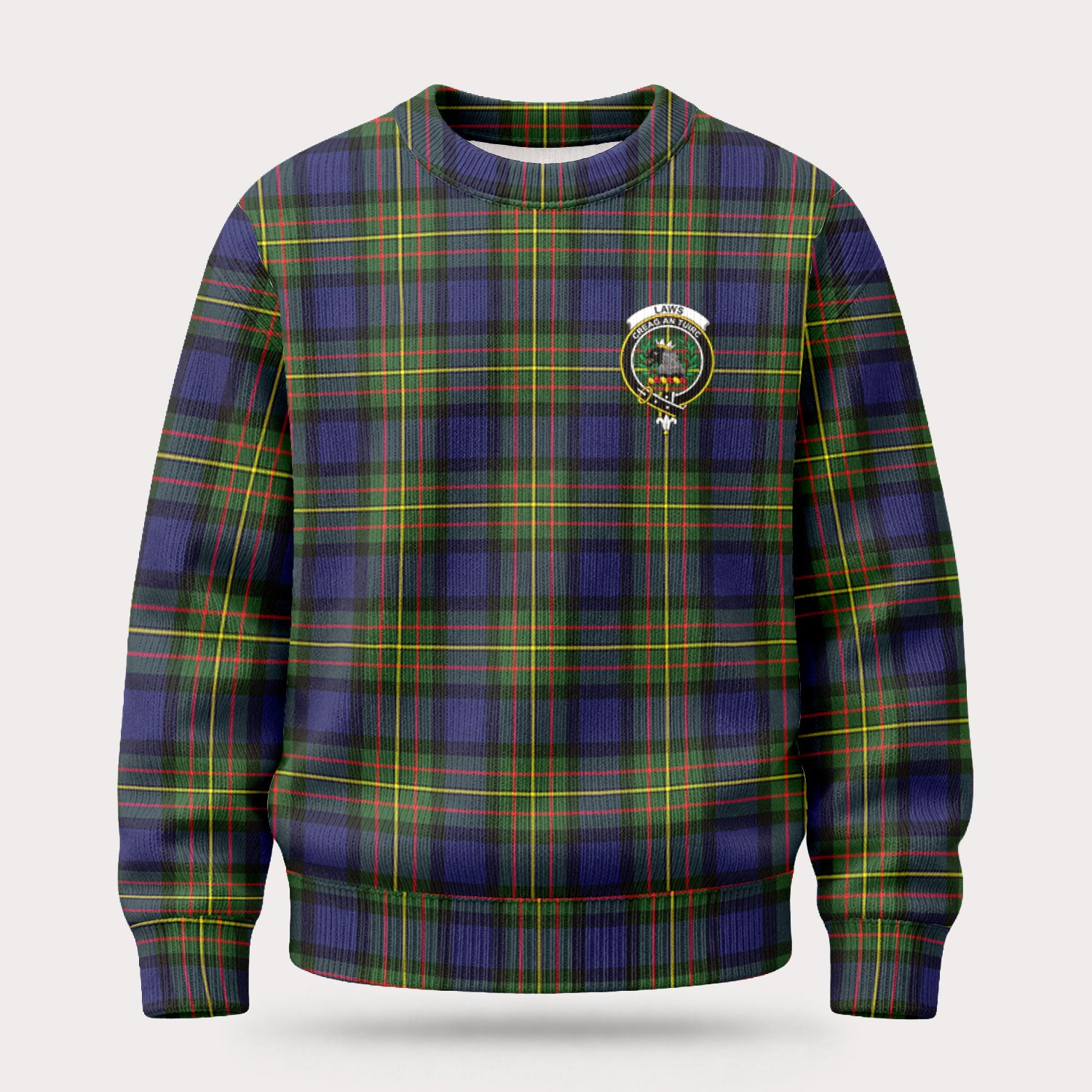 Laws Tartan Crest Sweater