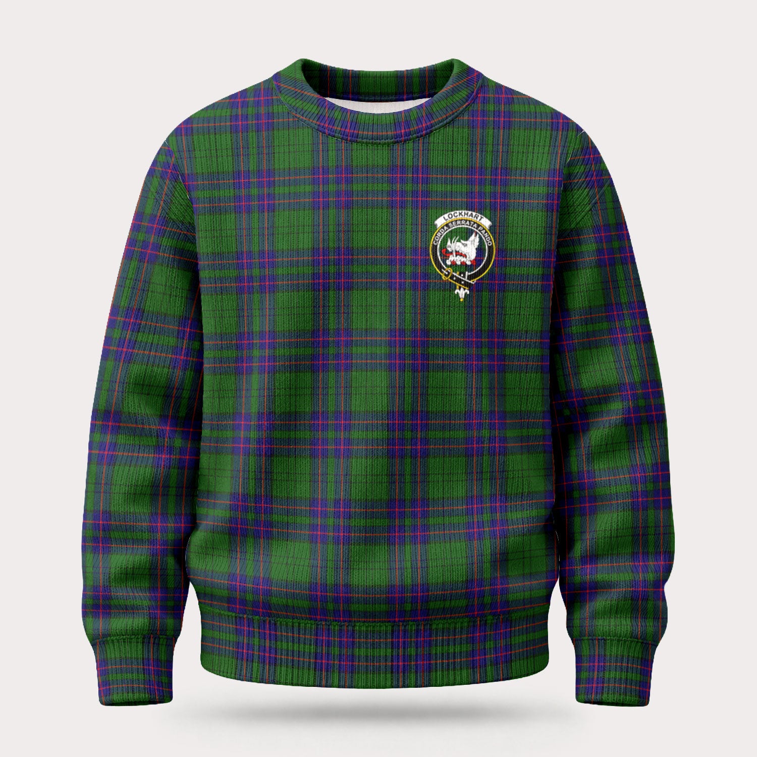 Lockhart Modern Tartan Crest Sweater