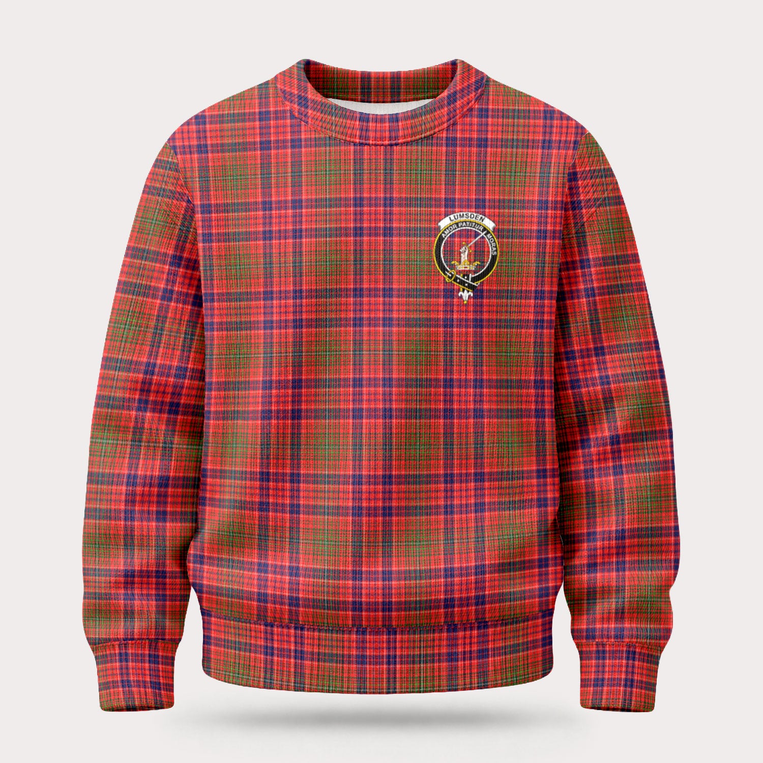 Lumsden Modern Tartan Crest Sweater