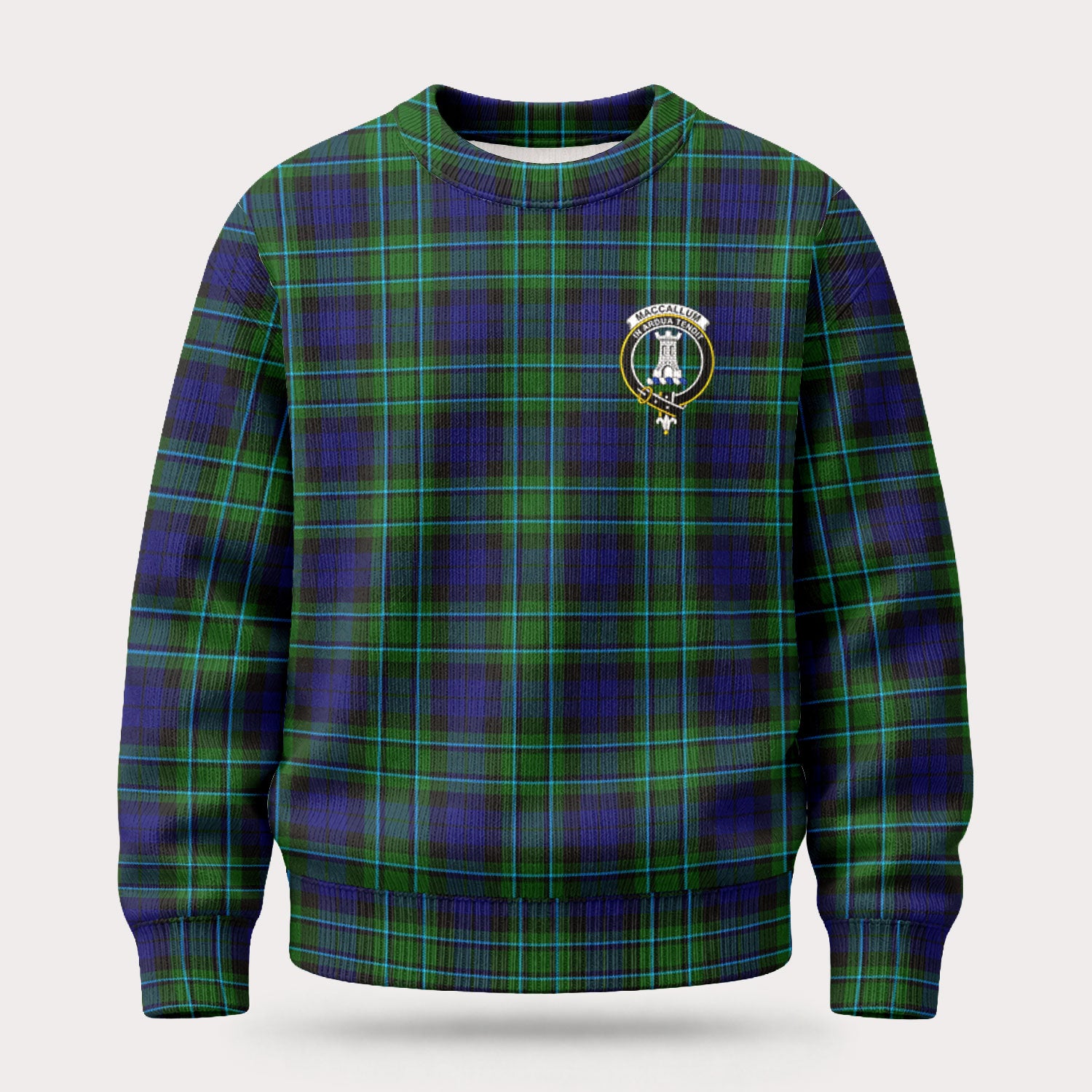 MacCallum Modern Tartan Crest Sweater