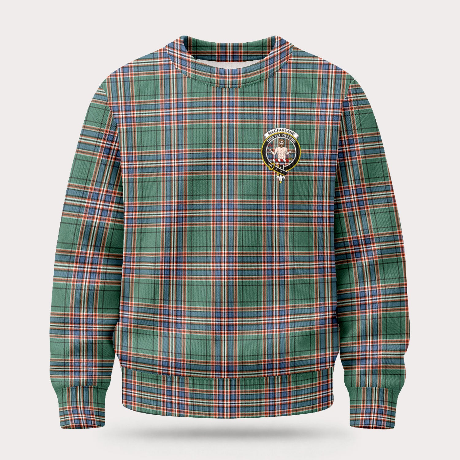 MacFarlane Hunting Ancient Tartan Crest Sweater