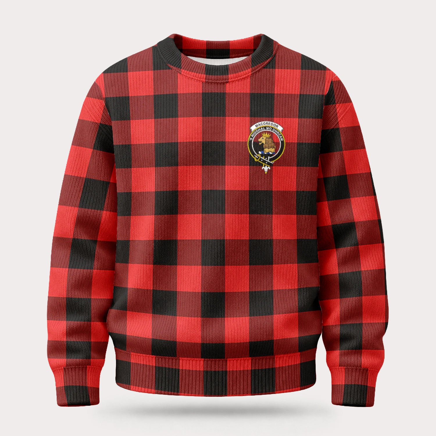 MacGregor Rob Roy Modern Tartan Crest Sweater