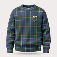 MacInnes Modern Tartan Crest Sweater