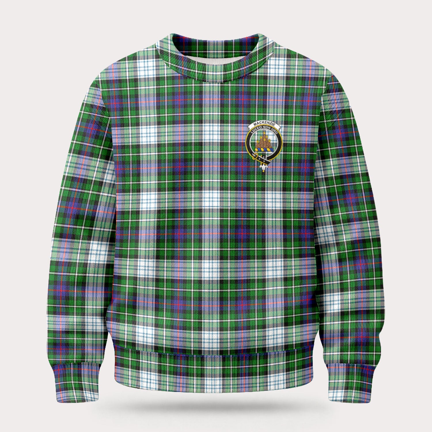 MacKenzie Dress Modern Tartan Crest Sweater