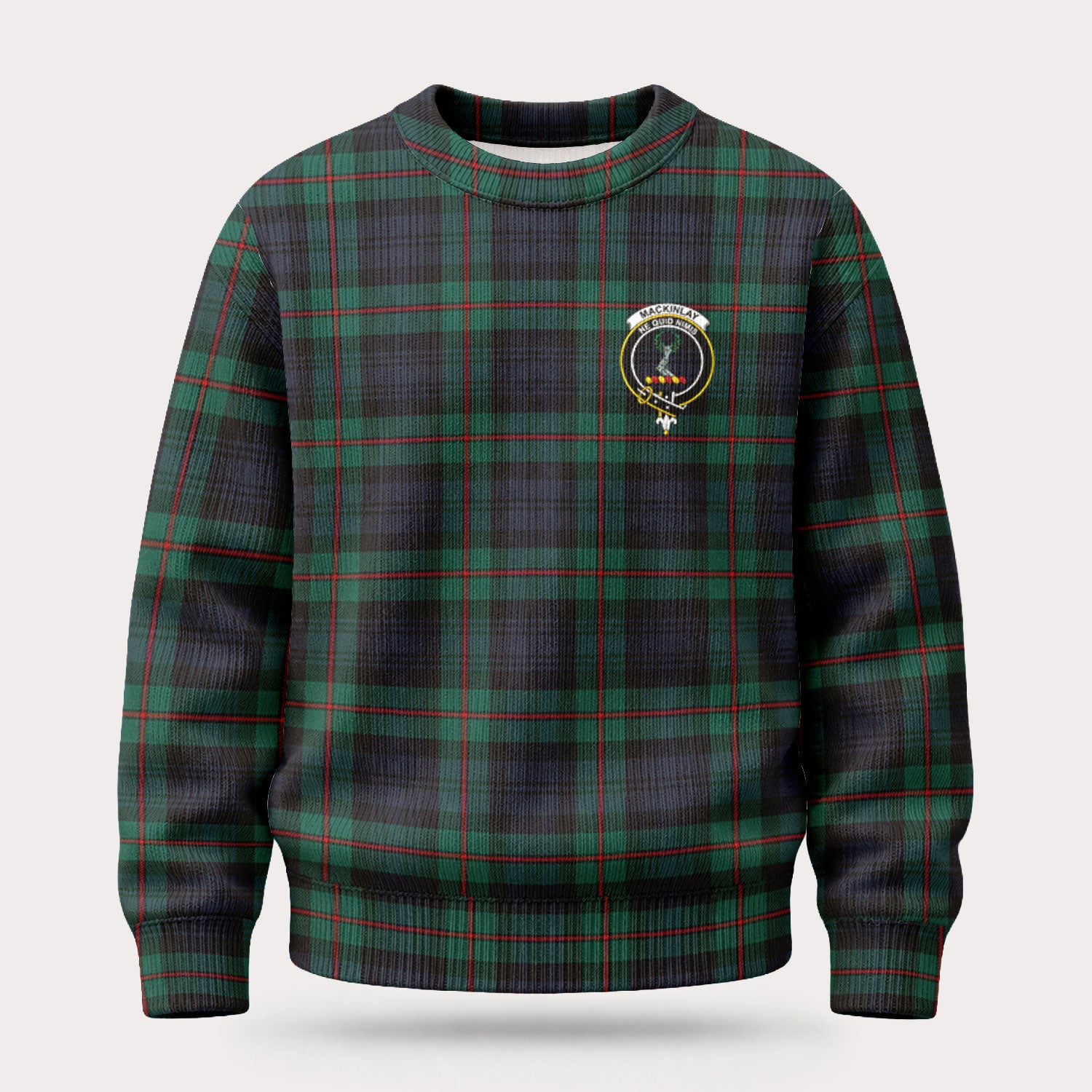 MacKinlay Modern Tartan Crest Sweater