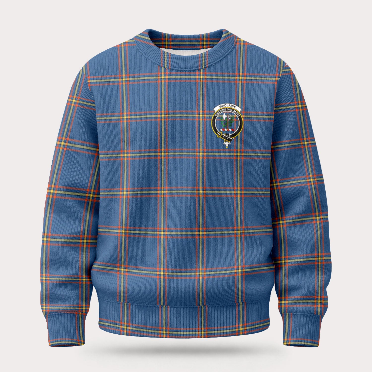 MacLaine of Loch Buie Hunting Ancient Tartan Crest Sweater