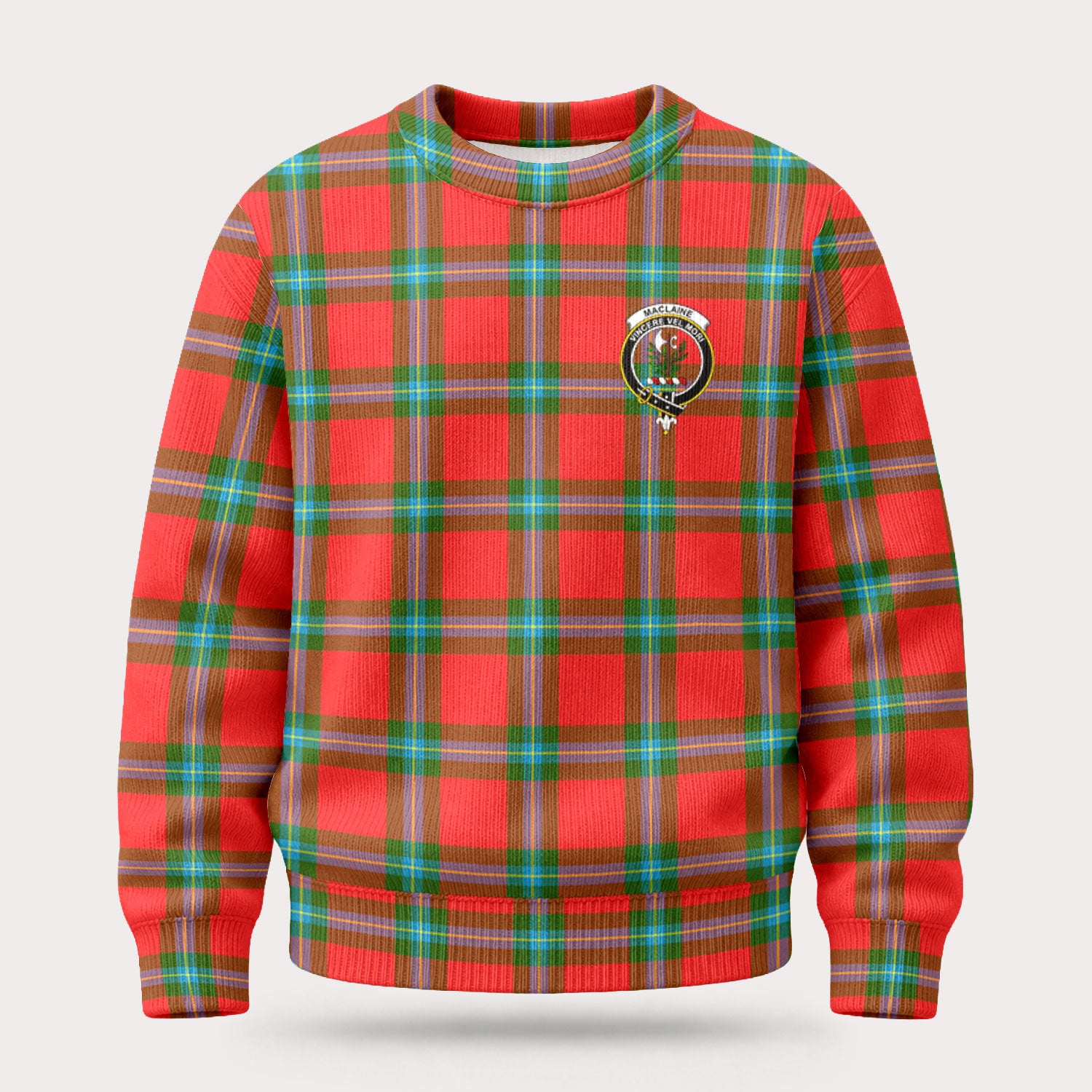 MacLaine of Loch Buie Tartan Crest Sweater
