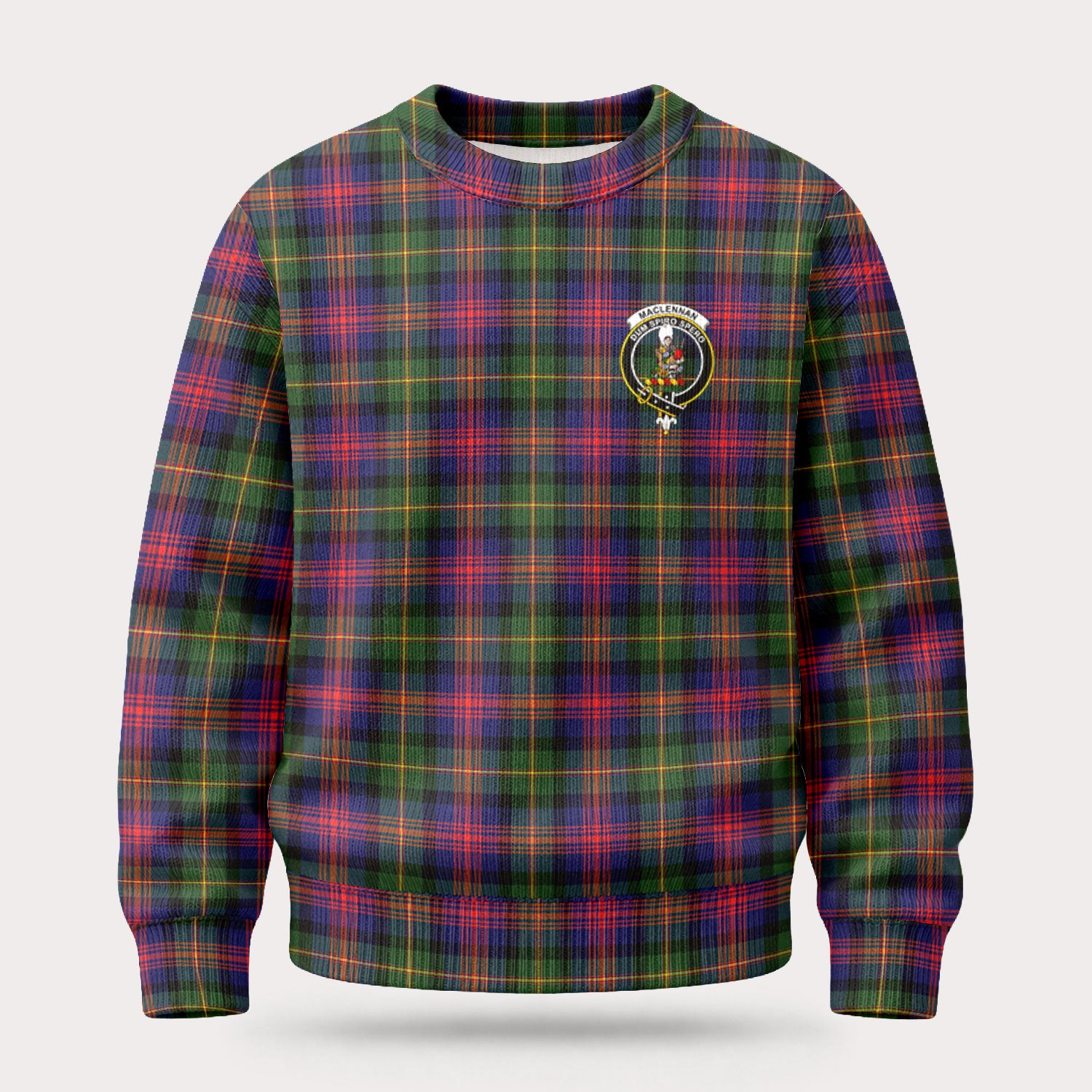 MacLennan Modern Tartan Crest Sweater