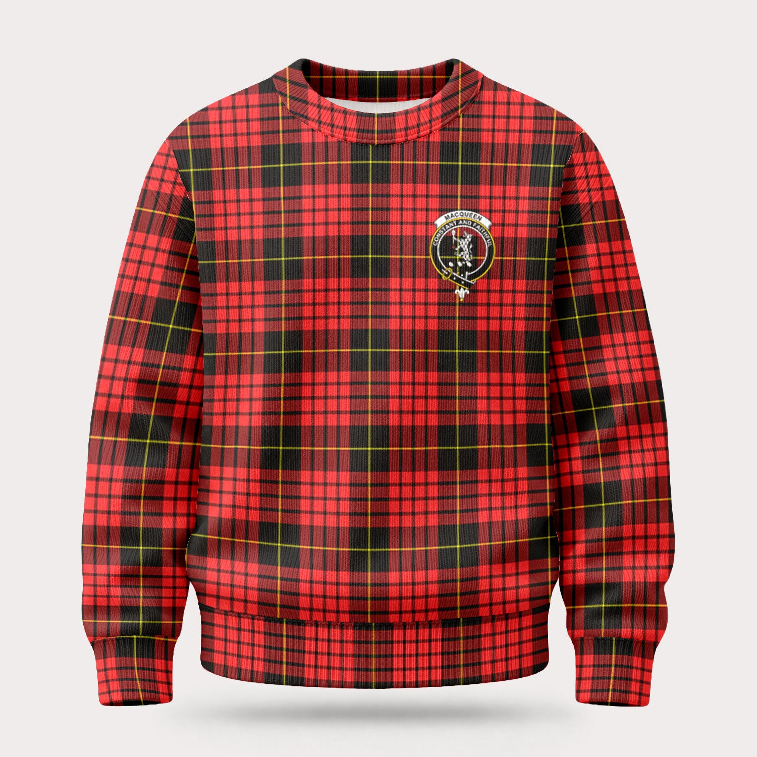 MacQueen Modern Tartan Crest Sweater