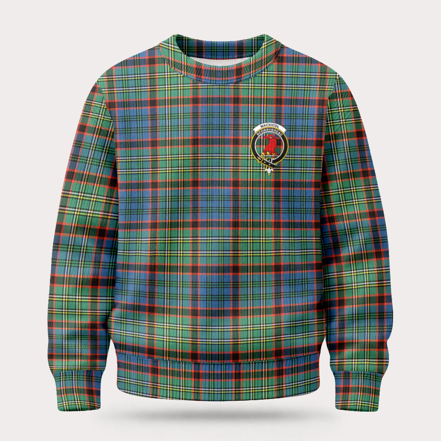 MacNicol Hunting Ancient Tartan Crest Sweater