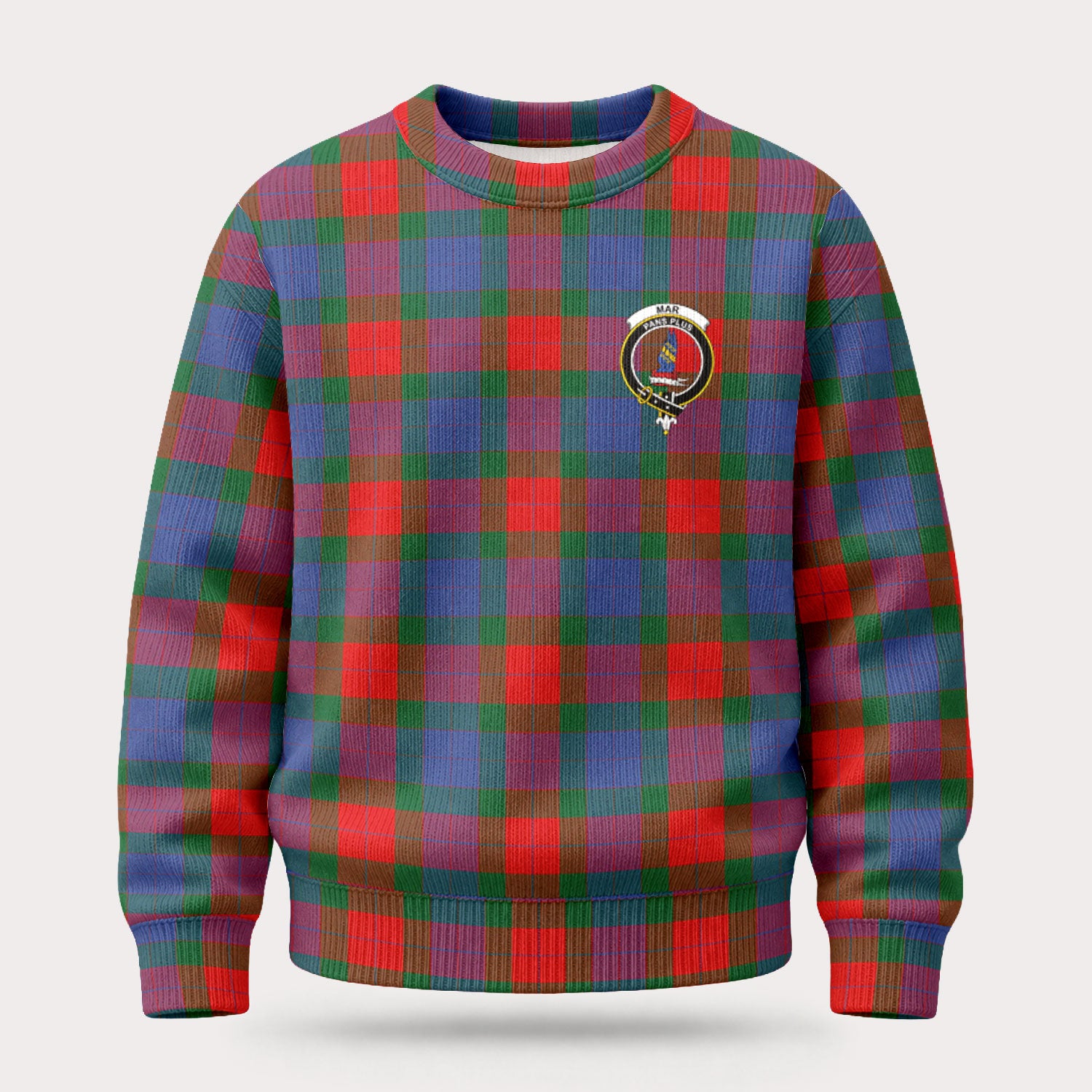 Mar Tartan Crest Sweater