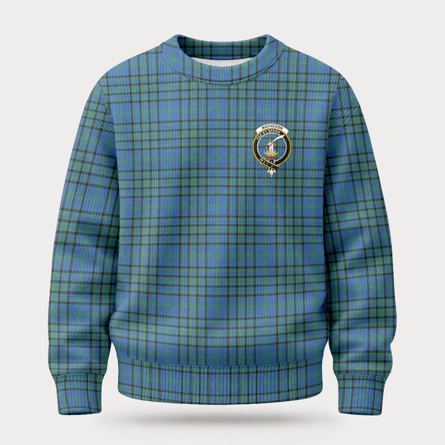 Matheson Hunting Ancient Tartan Crest Sweater